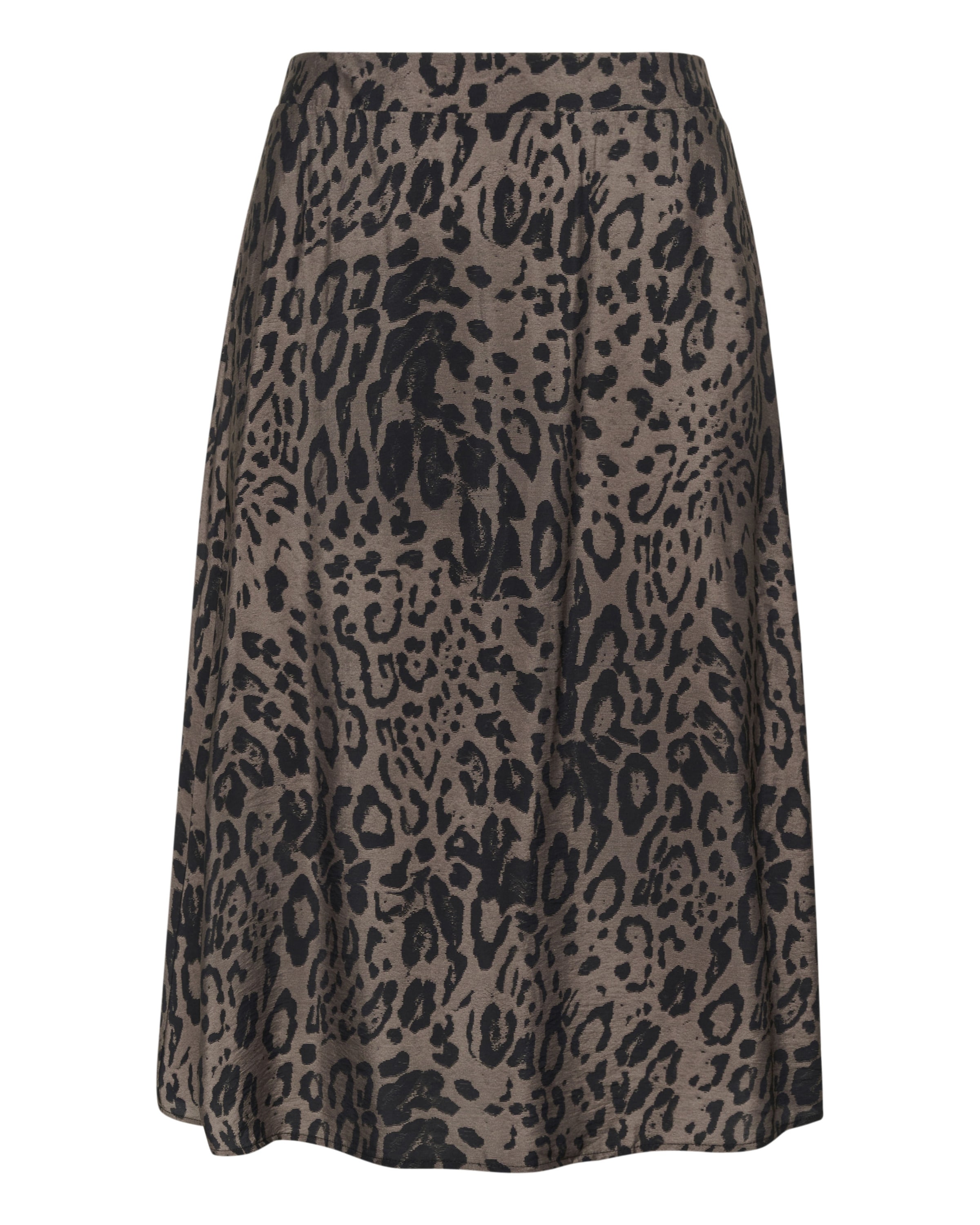 KAFFE CURVE Jupe 'Jola' en sépia / noir, Vue avec produit