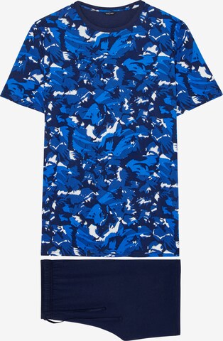 HOM Pyjama kort ' Madrague ' in Blauw: voorkant