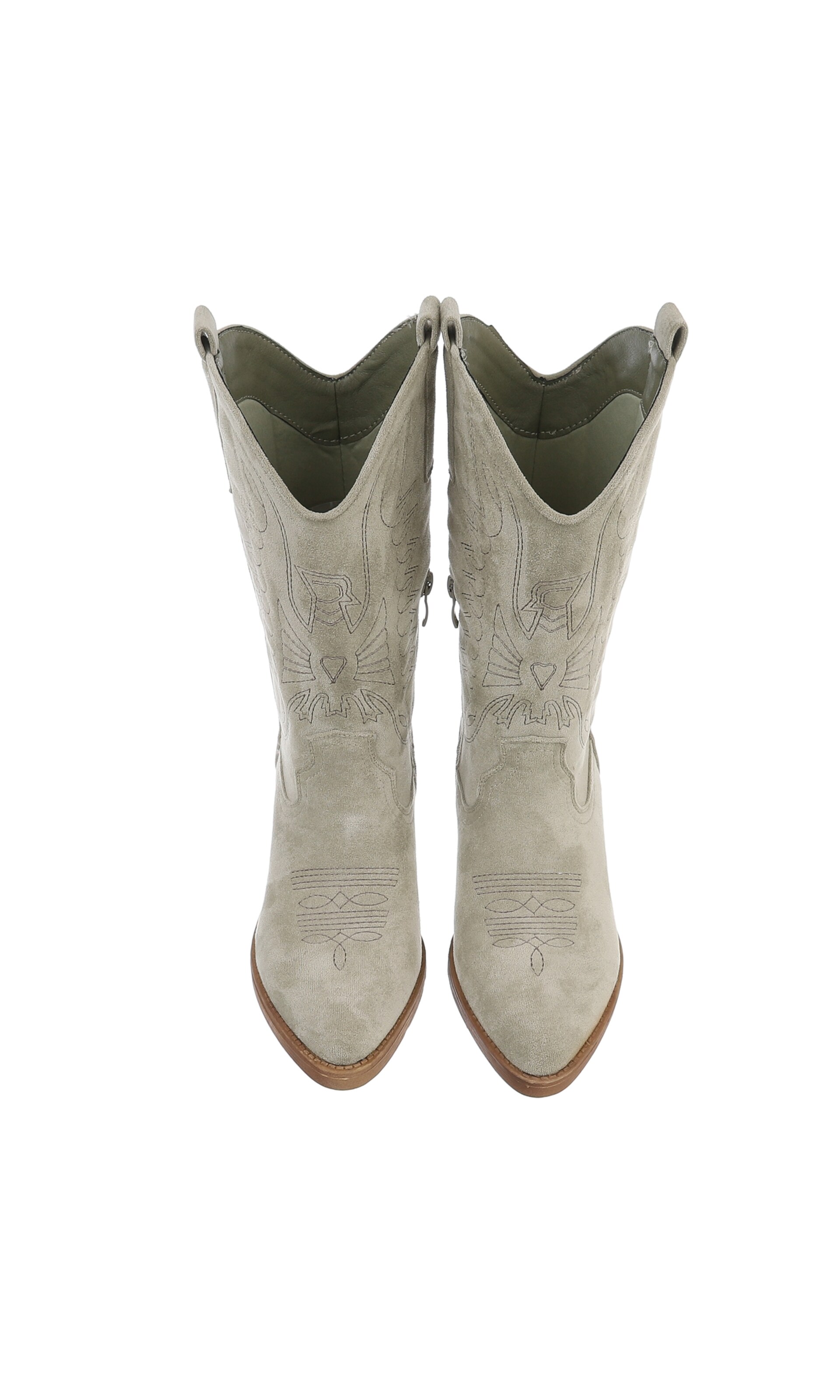 Ital-Design Cowboy Boots in Green