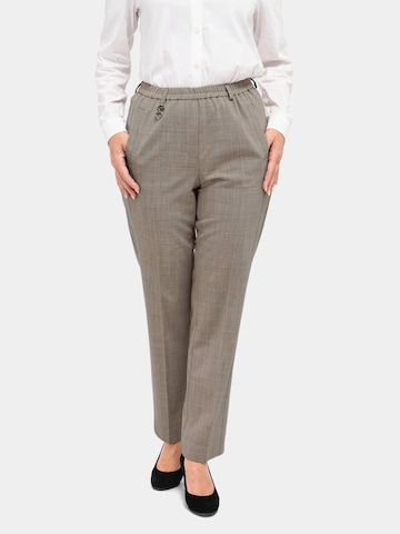 Goldner Regular Pants 'Louisa' in Grey: front