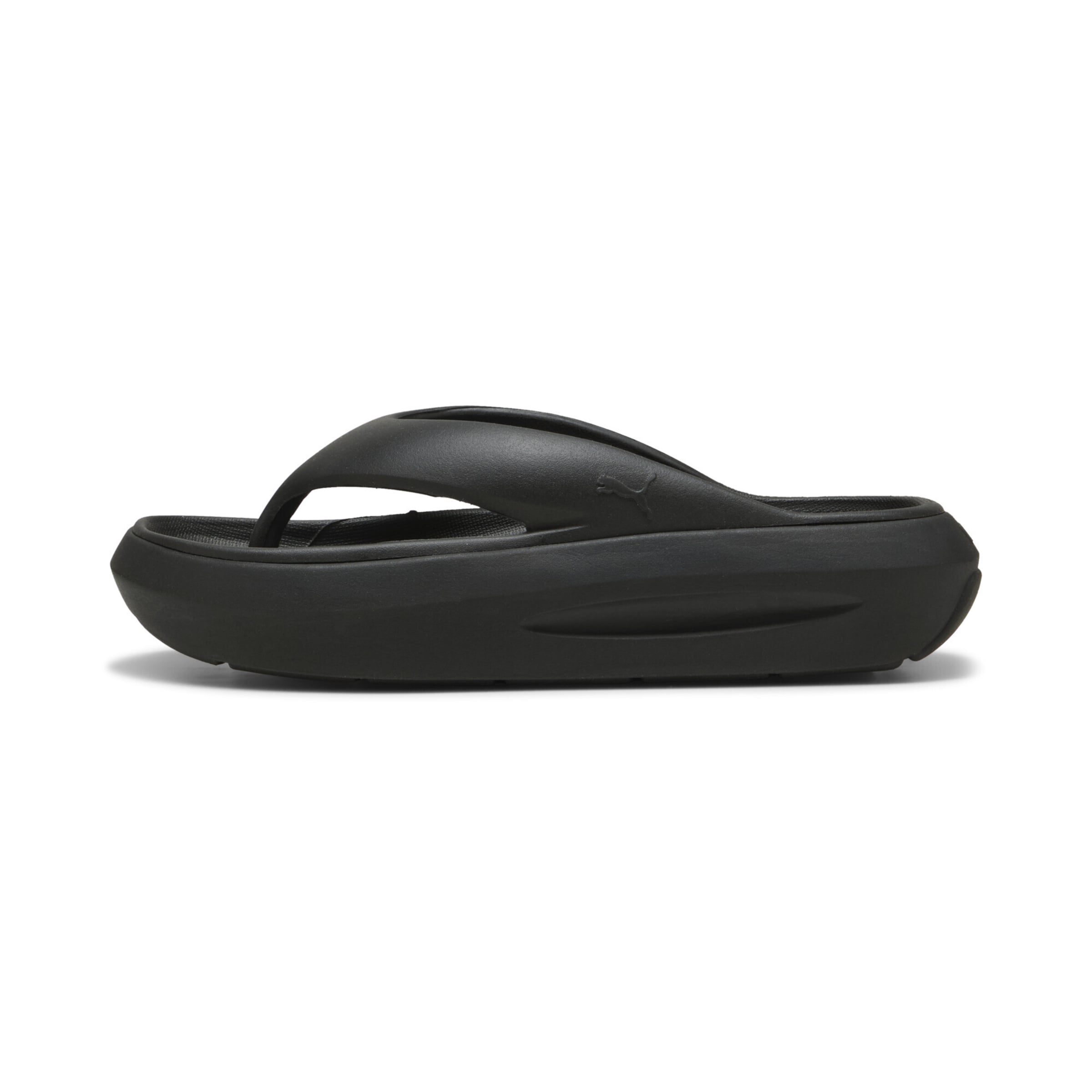 PUMA T-bar sandals in Black: front