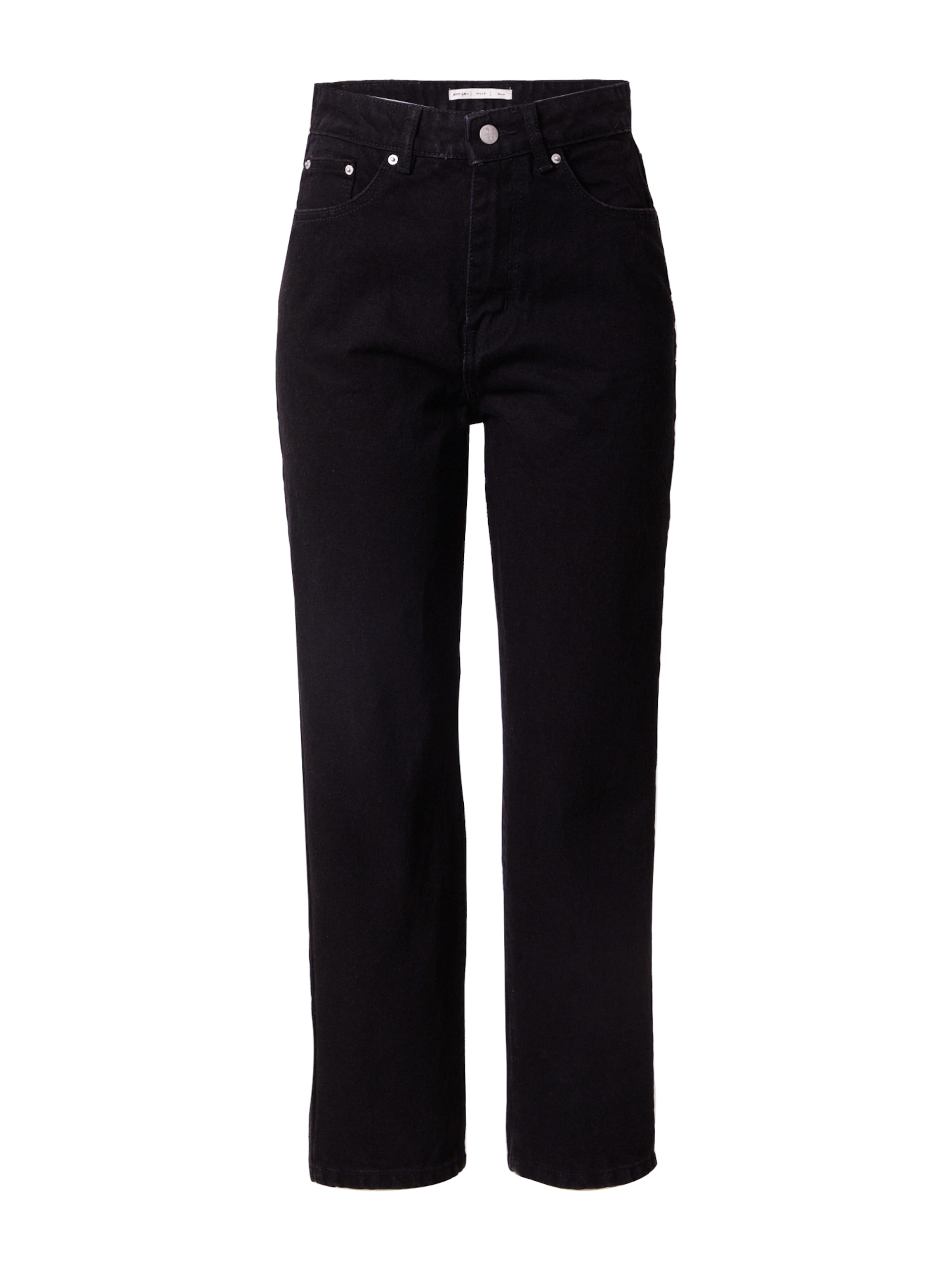 Nasty Gal Regular Jeans in Schwarz: Vorderseite