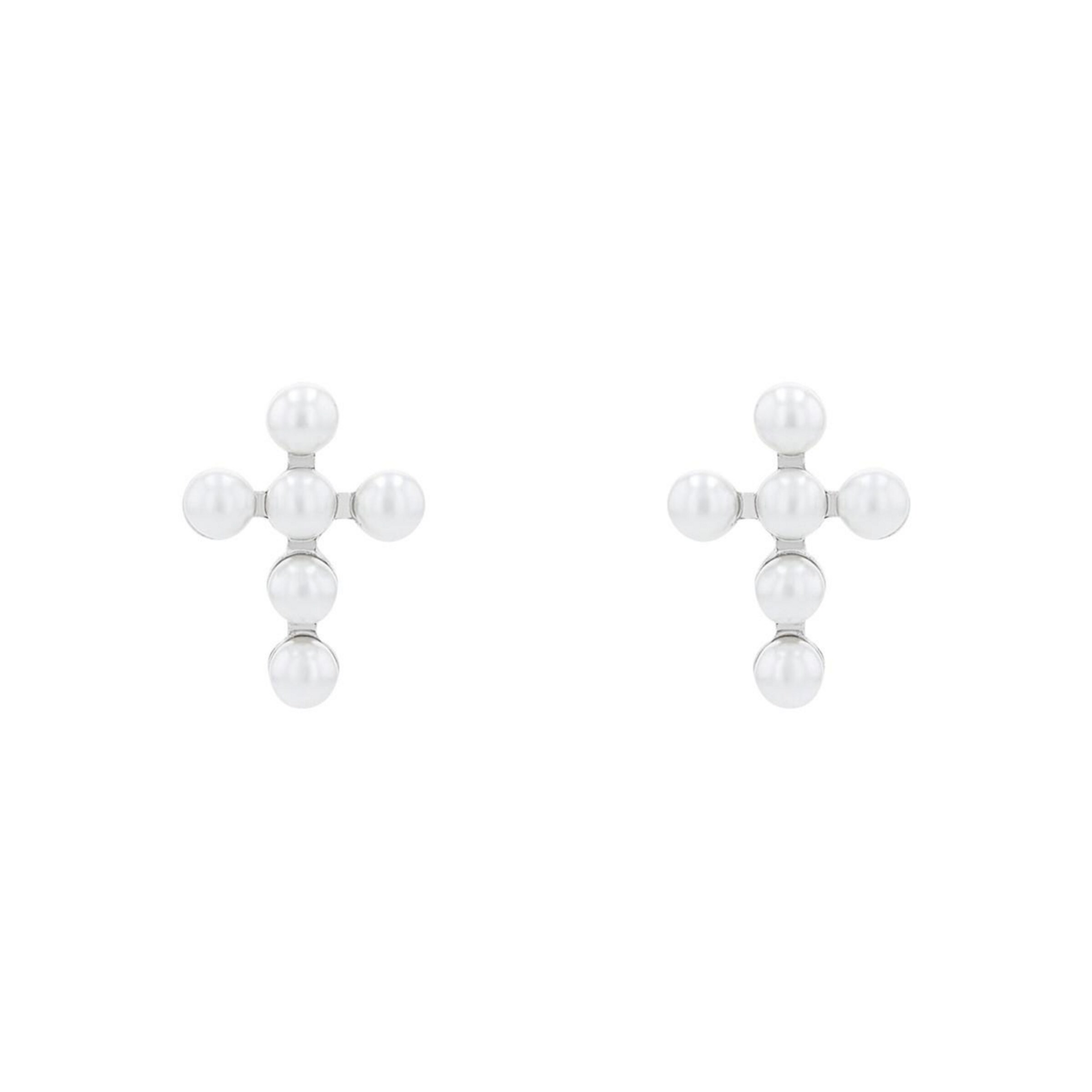 AMOR Earrings in Silver: front