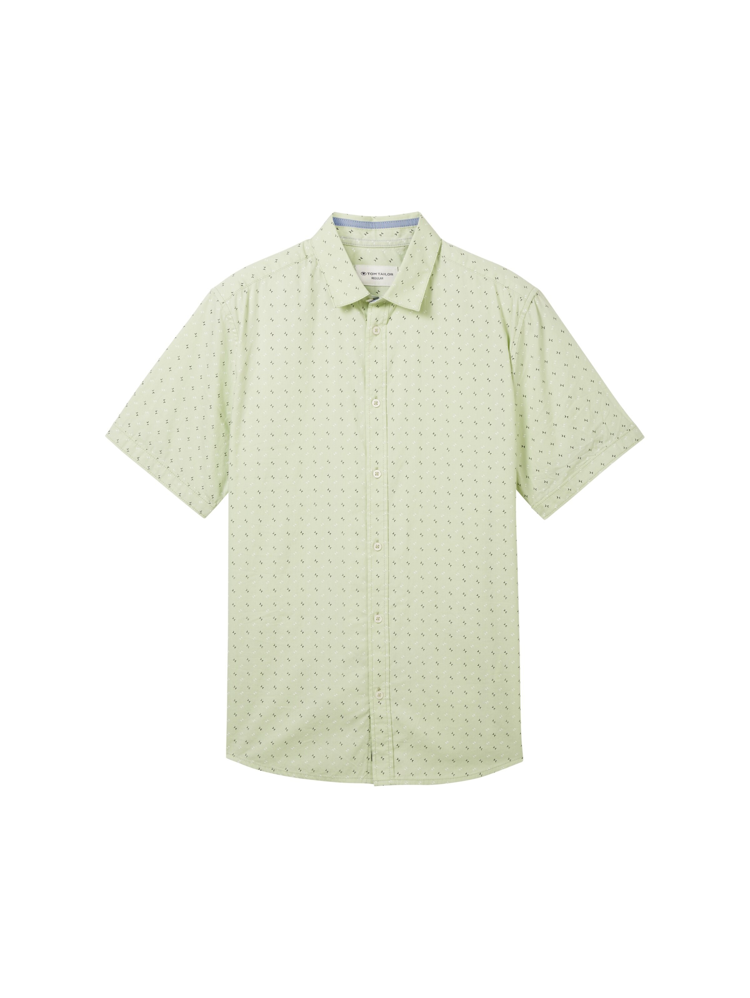 Chemise TOM TAILOR en vert : devant