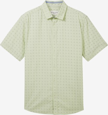 Coupe regular Chemise TOM TAILOR en vert : devant