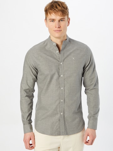 Clean Cut Copenhagen Regular fit Button Up Shirt in Grey: front