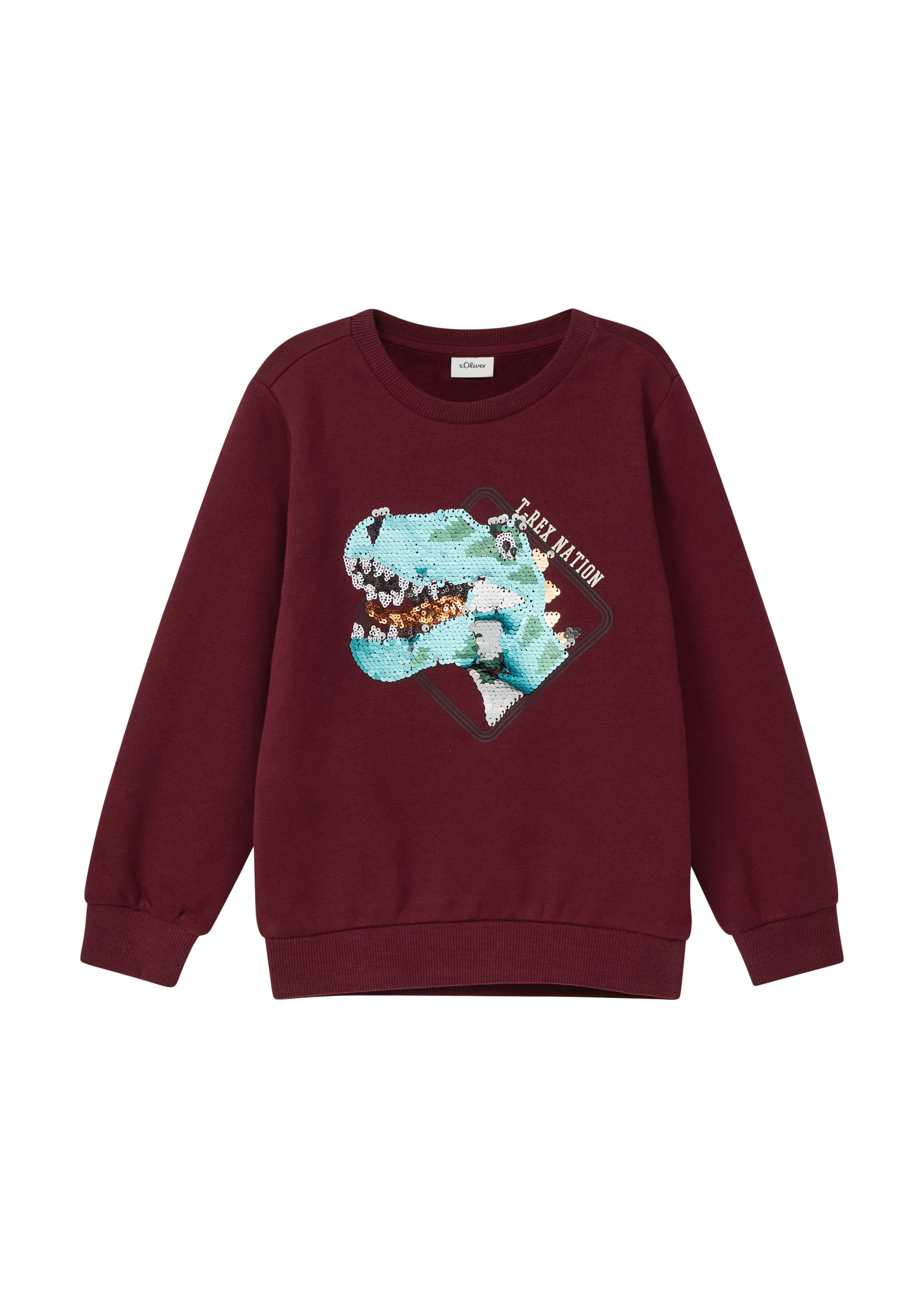 s.Oliver Sweatshirt in Rood: voorkant