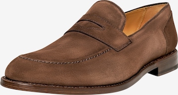 Henry Stevens Classic Flats 'Marshall' in Brown: front