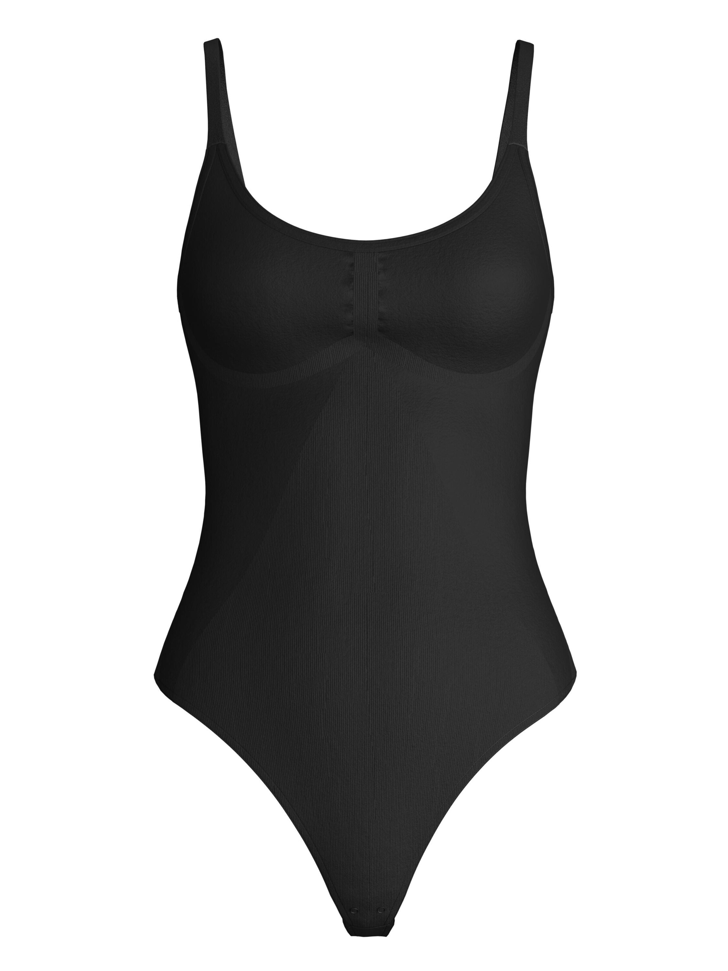 Body modellante 'Seamless Shape' di CALIDA in nero: frontale