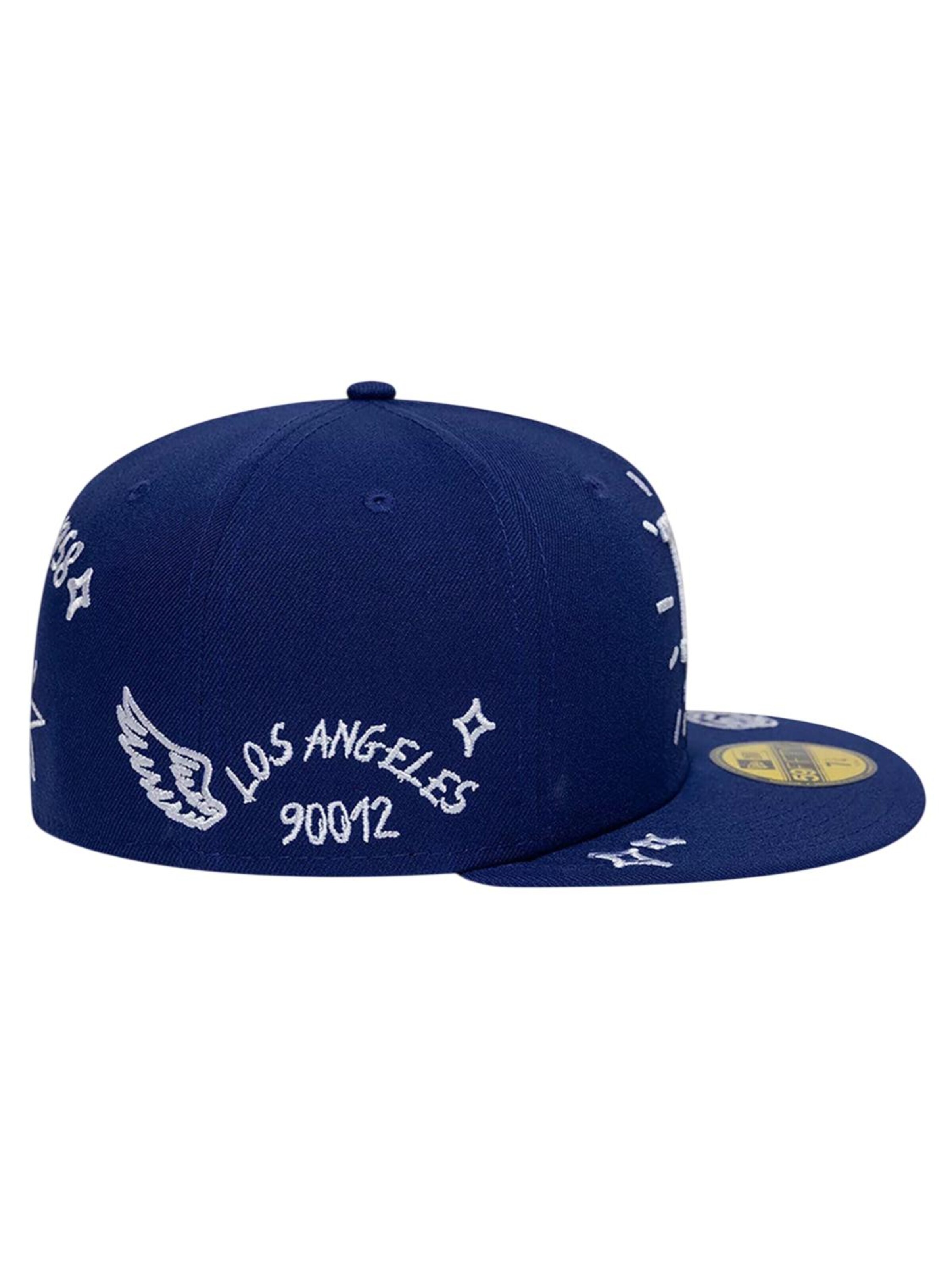 NEW ERA Cap '59FIFTY MLB Los Angeles Dodgers Scribble'‌‌‌ in Blau