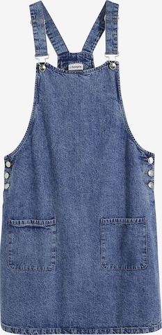 Gonna con pettorina di bonprix in blu: frontale