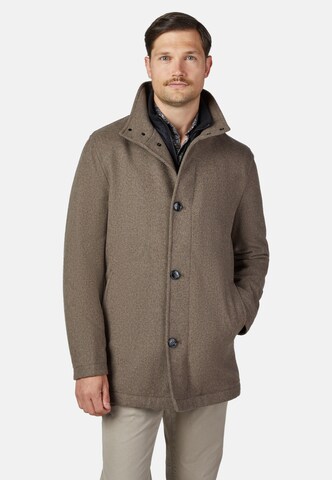 HECHTER PARIS Winterparka 'Modern Fit' in Grijs: voorkant