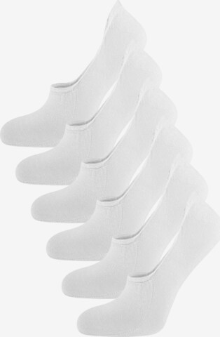 Nur Die Ankle Socks ' Füssli ' in White: front