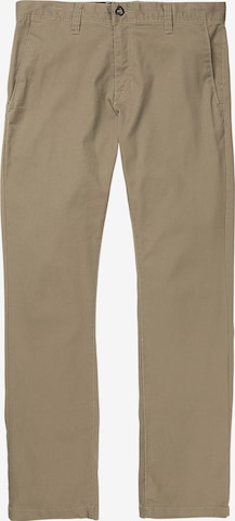 Volcom - Regular Calças chino 'Frickin Modern Stret' em bege: frente