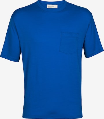 ICEBREAKER Functioneel shirt 'Granary' in Blauw: voorkant