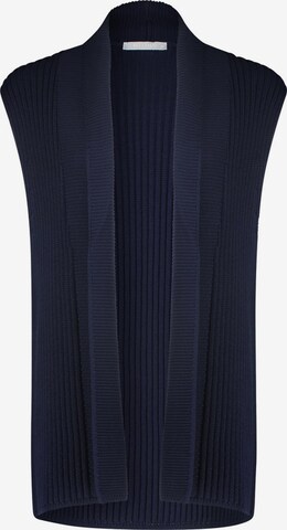 Betty & Co Gebreide bodywarmer in Blauw: voorkant