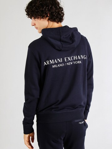 Regular fit Felpa di ARMANI EXCHANGE in blu