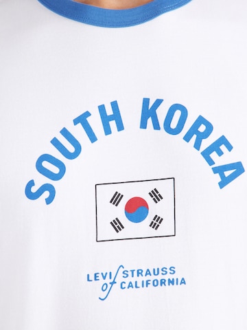 LEVI'S ® Tričko 'RINGER X BRASIL RETRO' - Biela