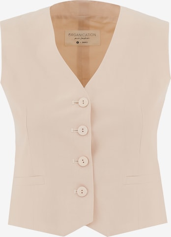 Organication Weste in Beige: Vorderseite