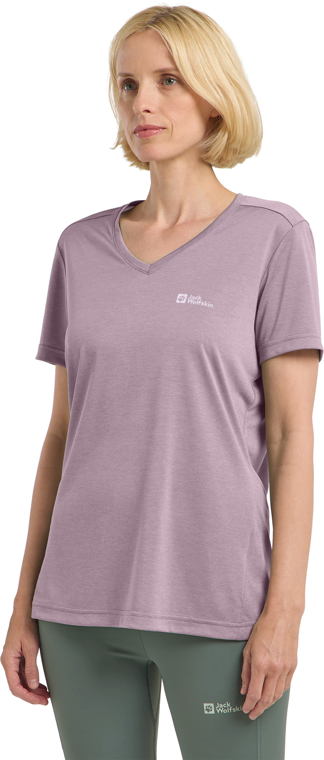 JACK WOLFSKIN Performance Shirt in Purple: front