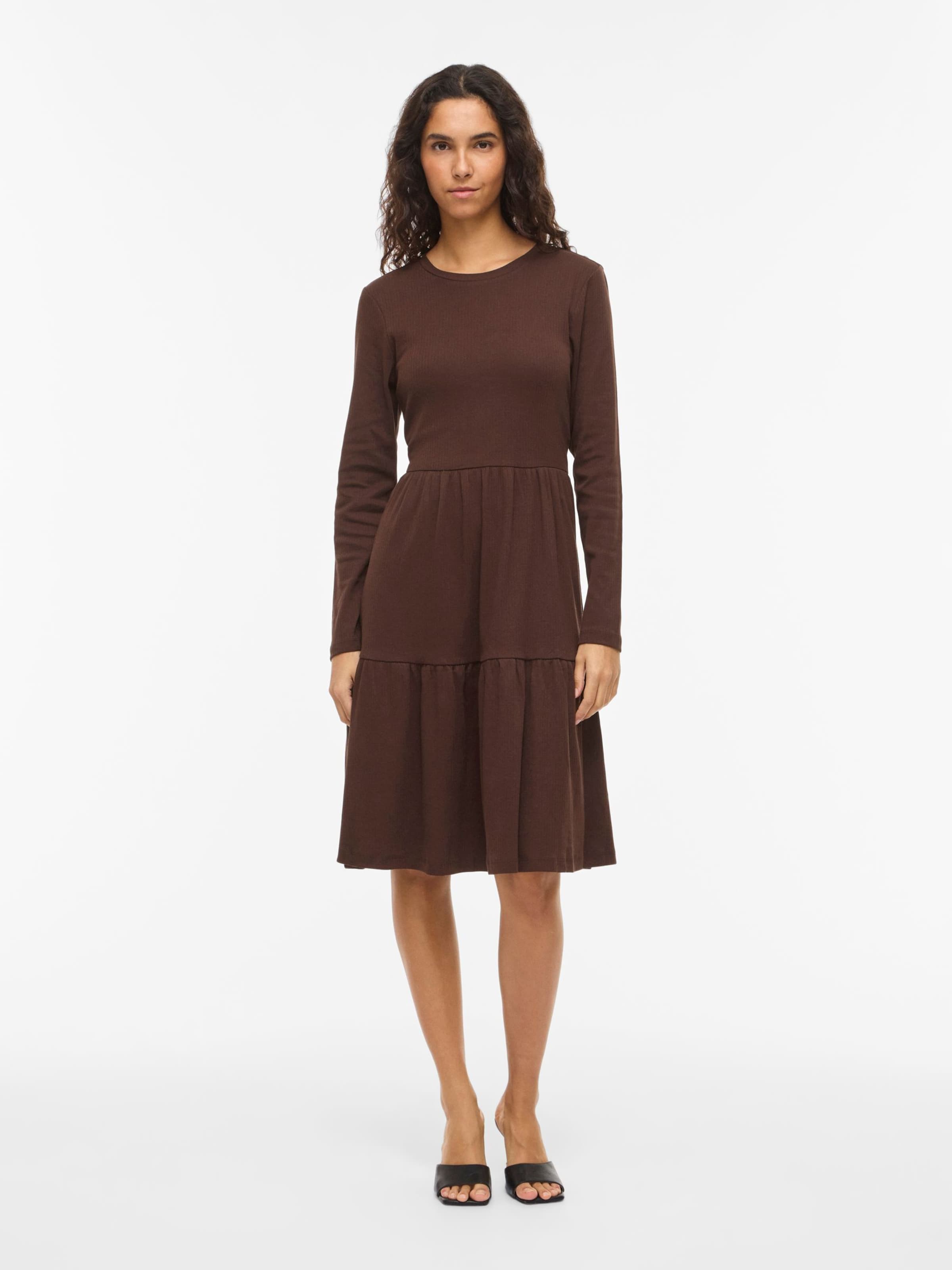 VILA Dress in Brown: front
