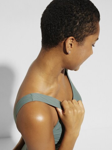 bonprix Bustier Shaping-badpak in Groen