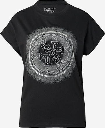 T-shirt GUESS en noir : devant