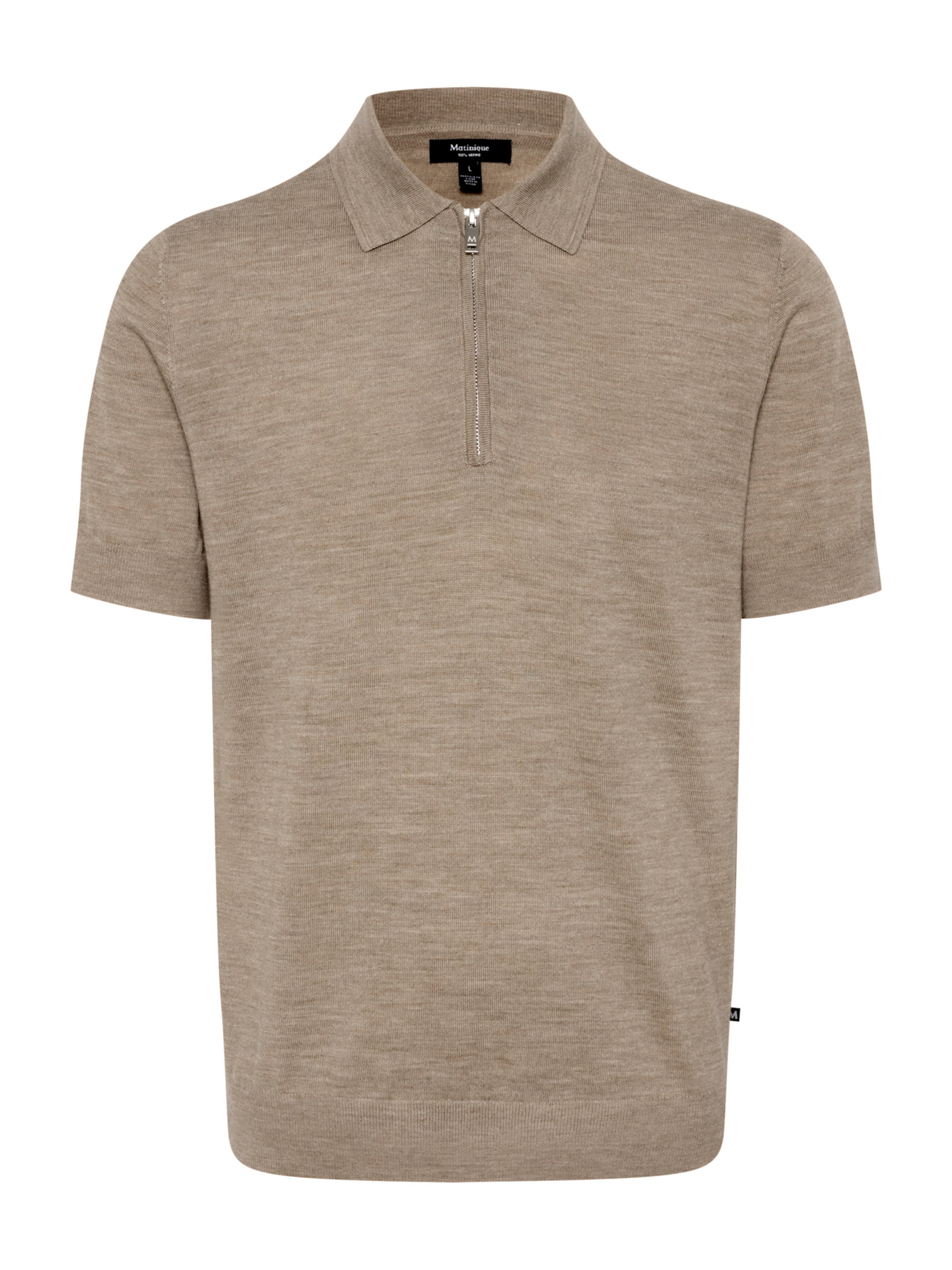 Matinique Shirt in Beige: voorkant