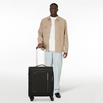 American Tourister Trolley in Schwarz: Vorderseite