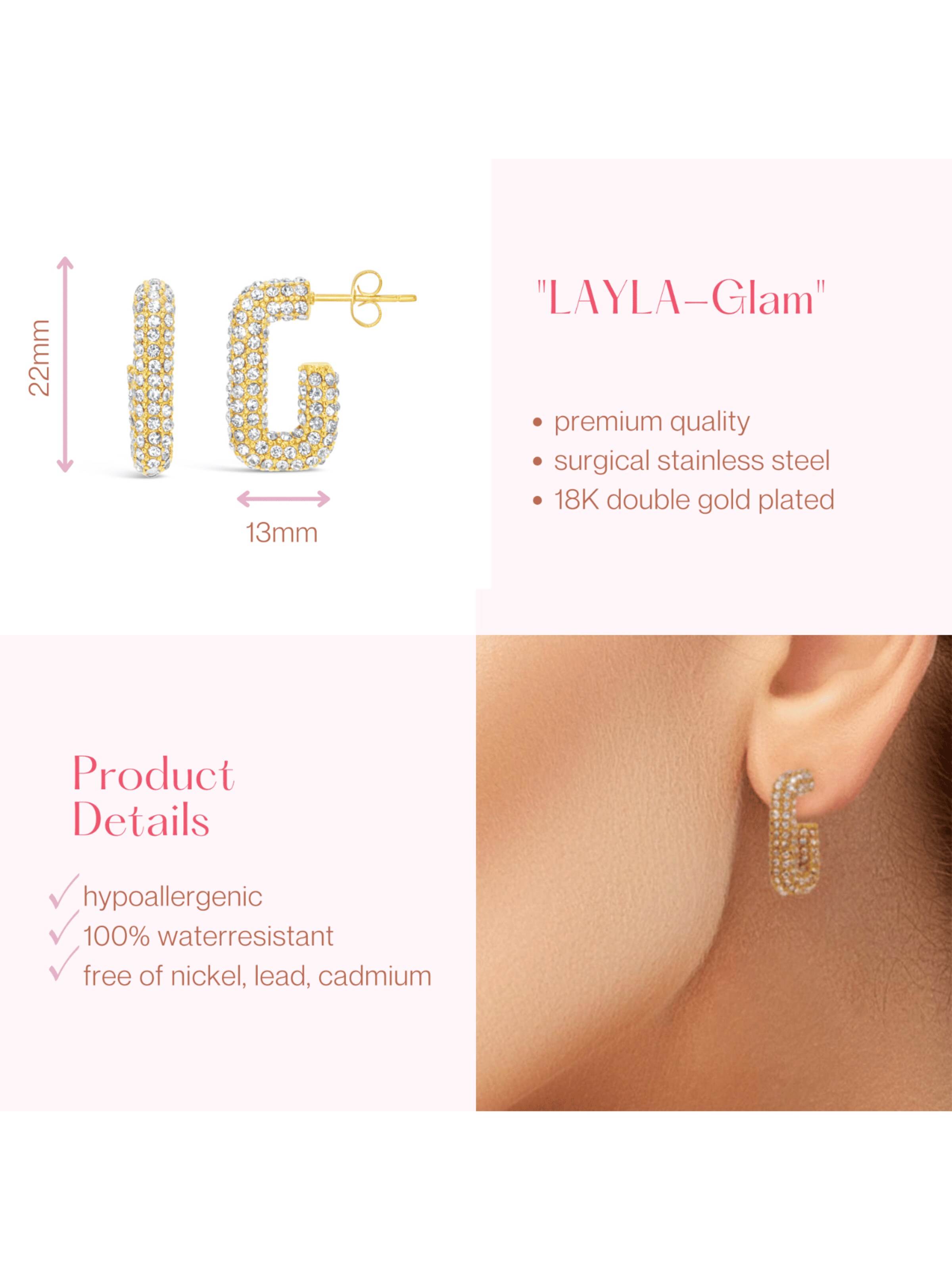 ARS-ARGENTI Ohrringe 'LAYLA'‌‌‌‌‌‌‌‌ in Gold