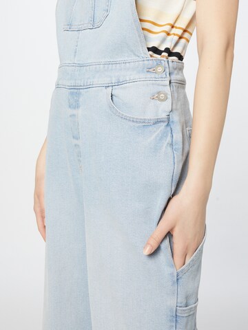 HOLLISTER Wide leg Jean Overalls 'HAMMER' in Blue