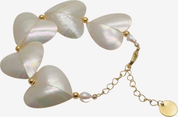 Bracelet 'Judith Coeur' LA MAISON GISEL B. en blanc : devant