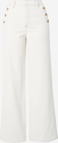 VERO MODA Wide leg Jeans 'MARGOT' i beige: framsida