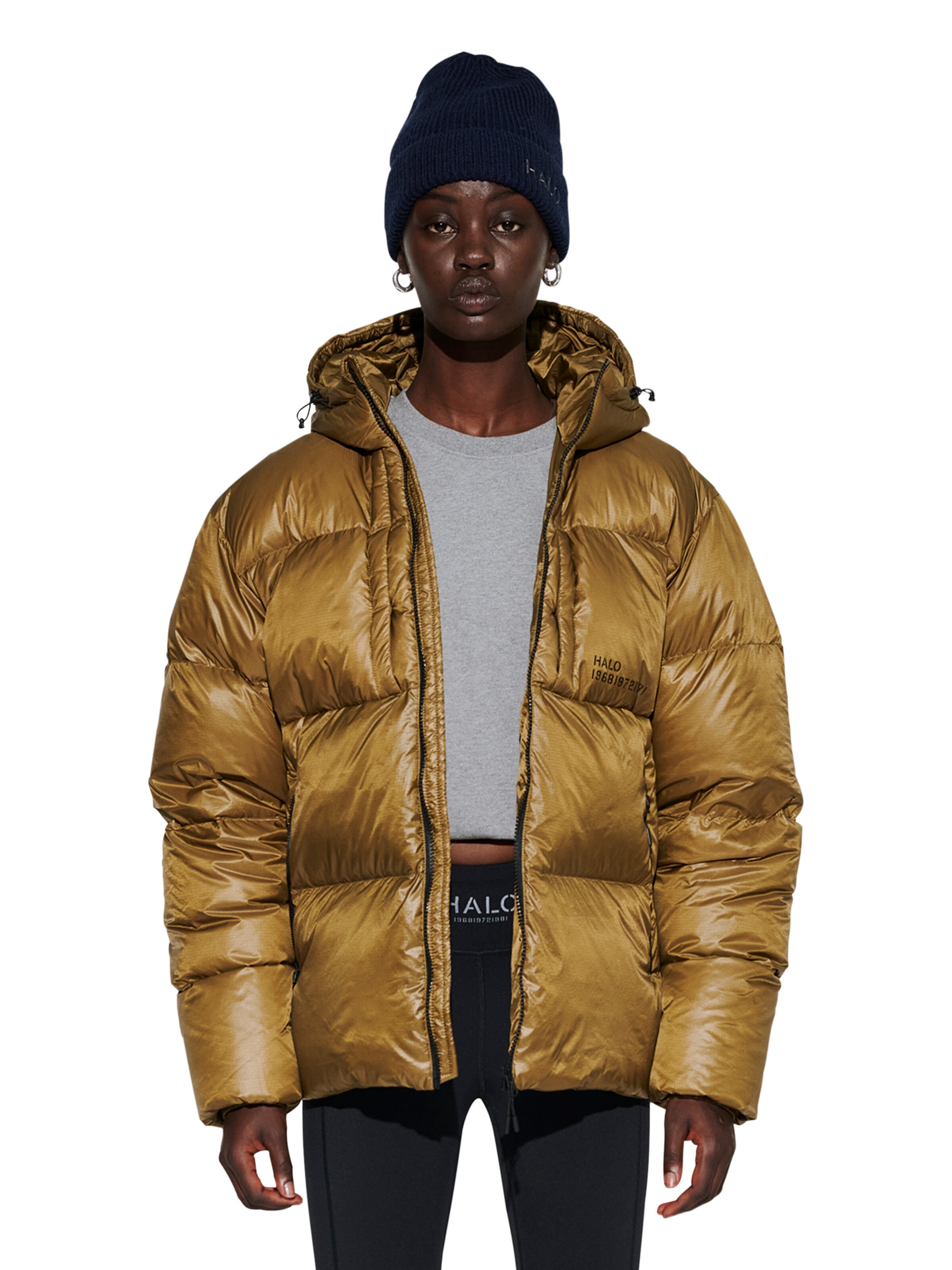 HALO Winterjas 'Trooper' in Bruin: voorkant