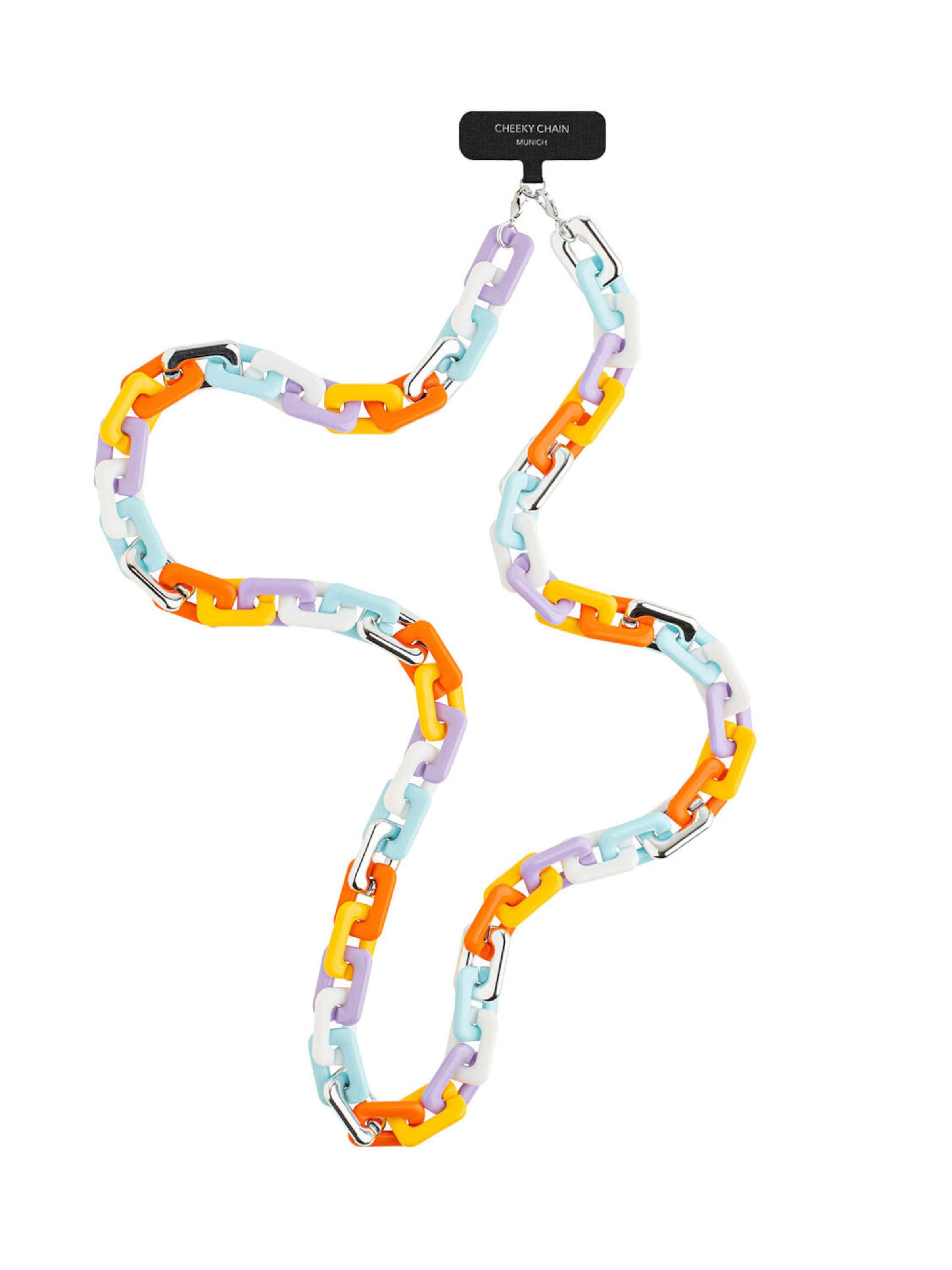 Cheeky Chain Munich Handykette 'Twiggy' in Silber: Vorderseite