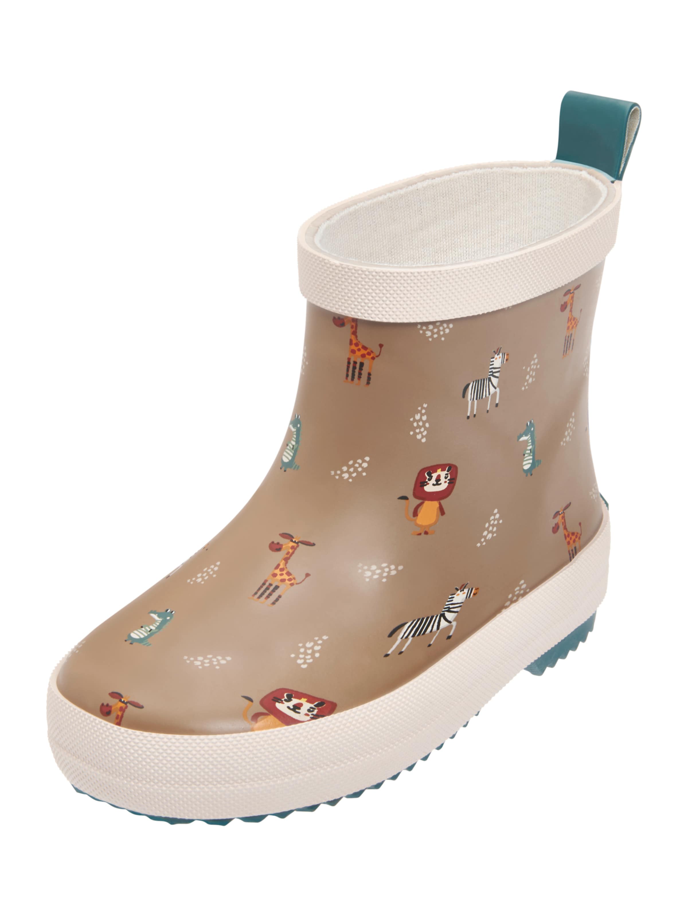 Stivale di gomma 'Wildtiere' di PLAYSHOES in marrone: frontale