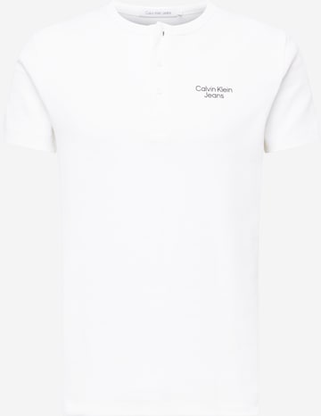 Tricou de la Calvin Klein Jeans pe alb: față