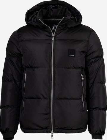 ARMANI EXCHANGE Outdoorová bunda – černá: přední strana
