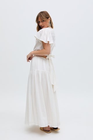 RAFFYA Kleid 'Candice' in Weiß