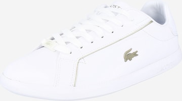 LACOSTE Platform trainers 'GRADUATE' in White: front