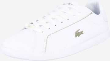 Baskets basses 'GRADUATE' LACOSTE en blanc : devant