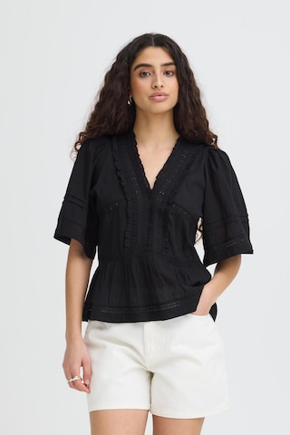ICHI - Camisa em preto: frente