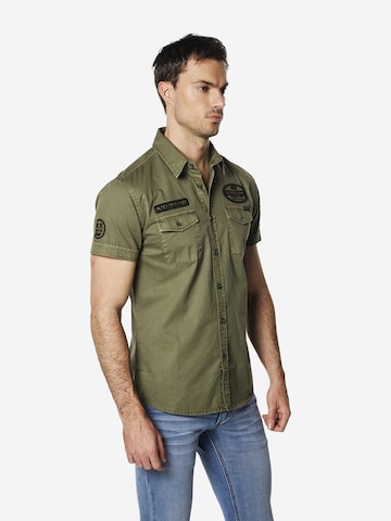 Coupe slim Chemise KOROSHI en vert