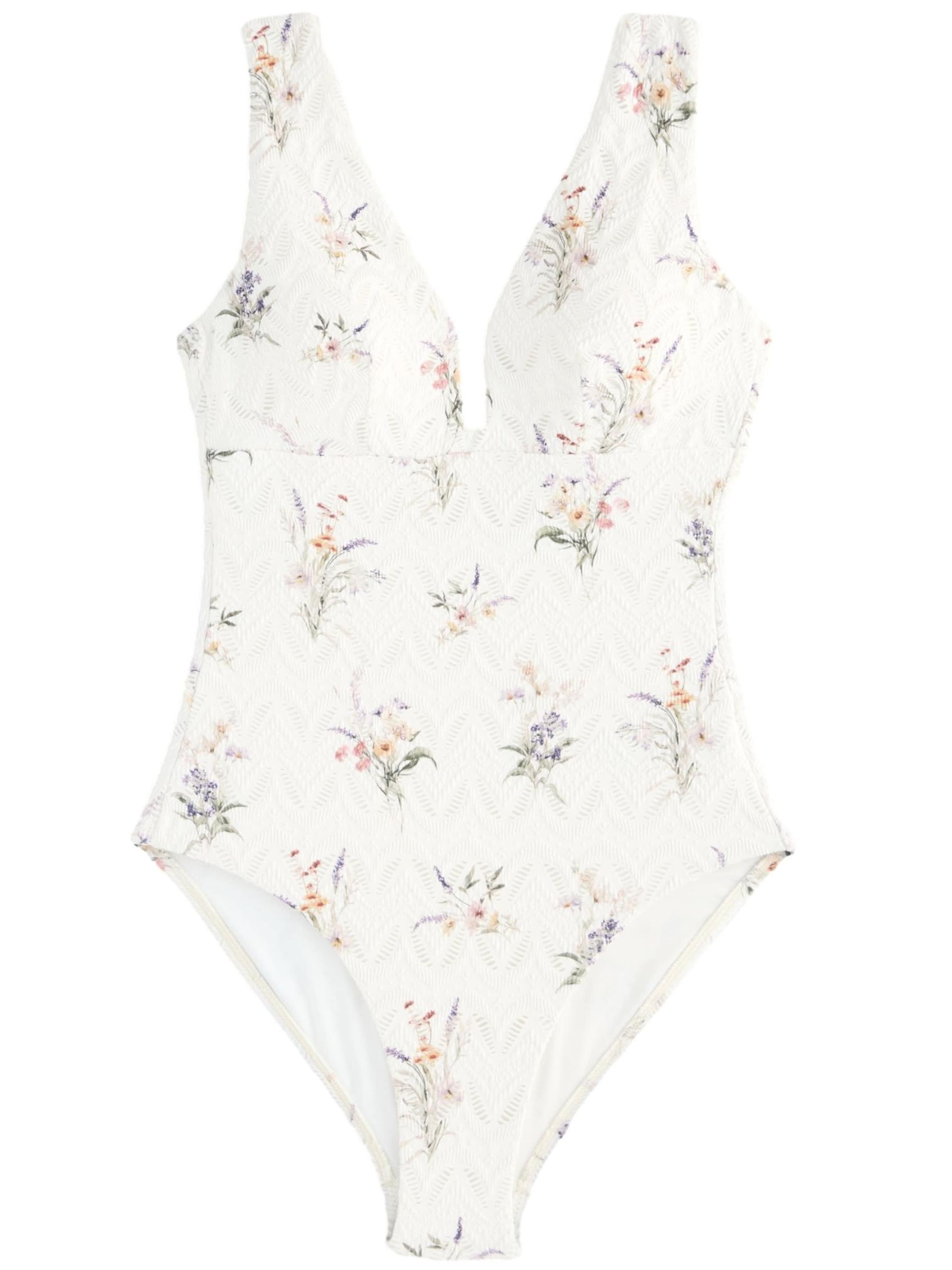 Next Bustier Uimapuku värissä valkoinen: etupuoli