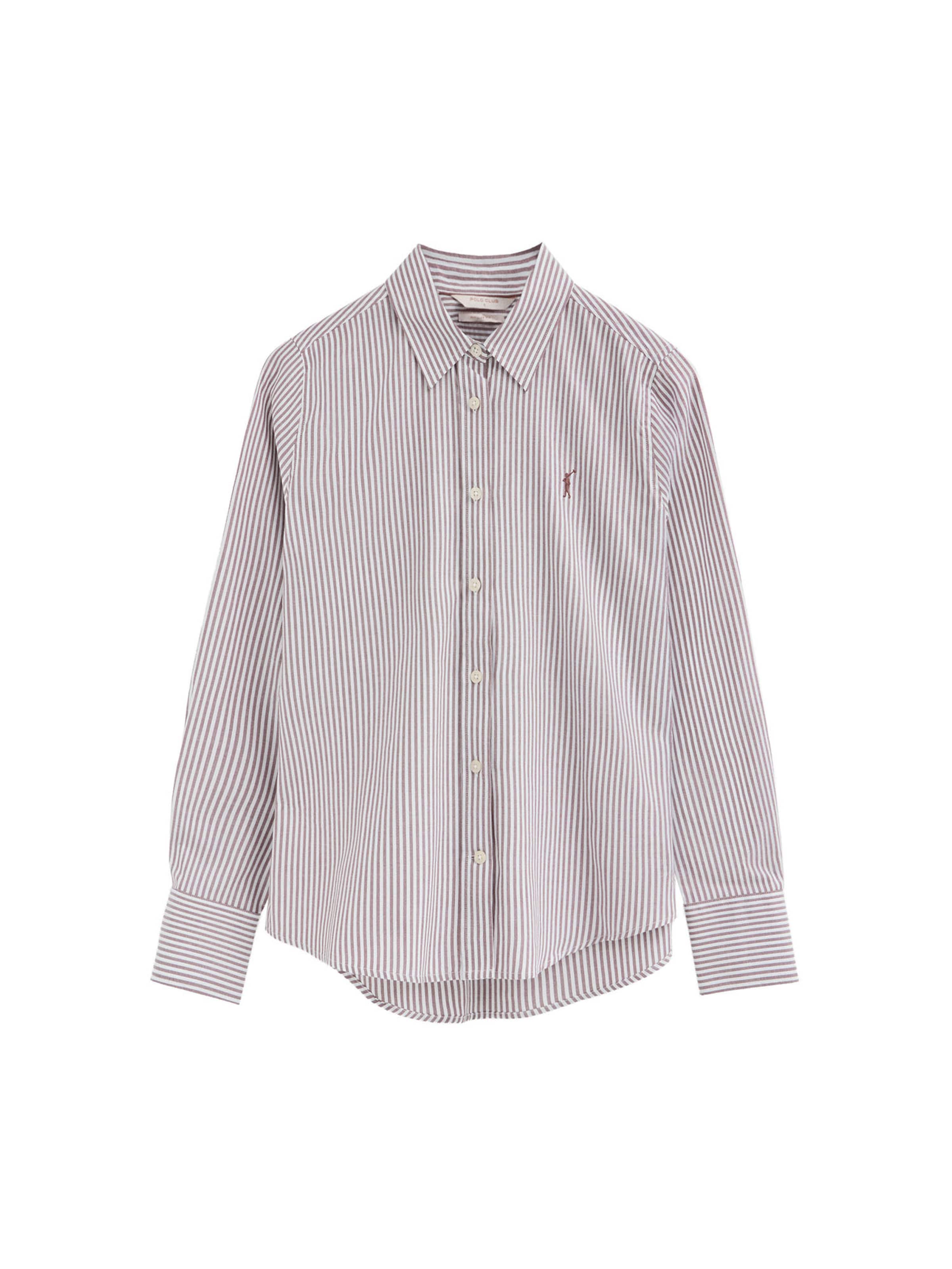 Polo Club Bluse in Grau: Vorderseite