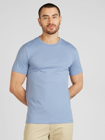 GUESS - Camisa 'Aidy' em azul: frente