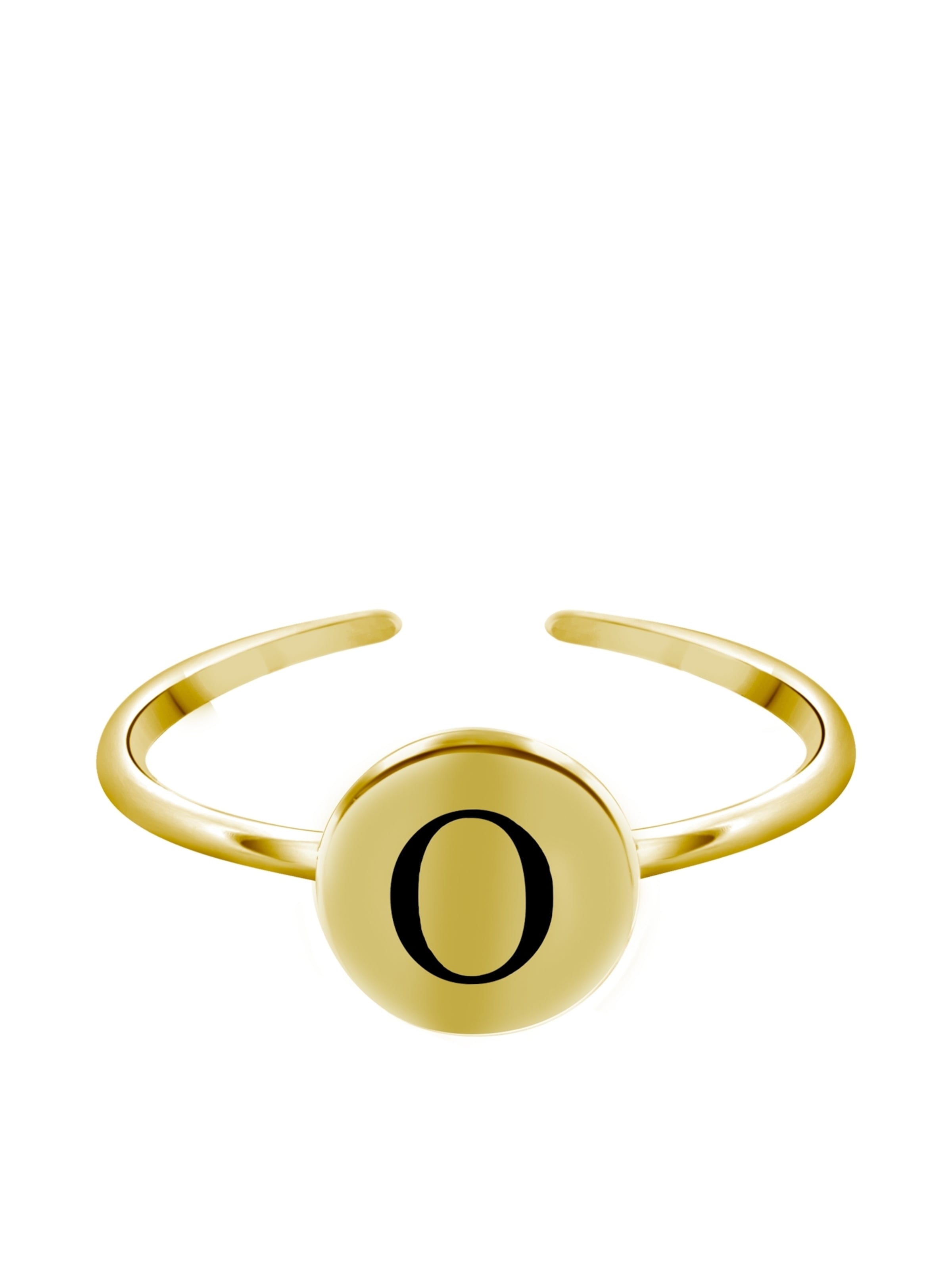 Lucardi Ring in Gold: front