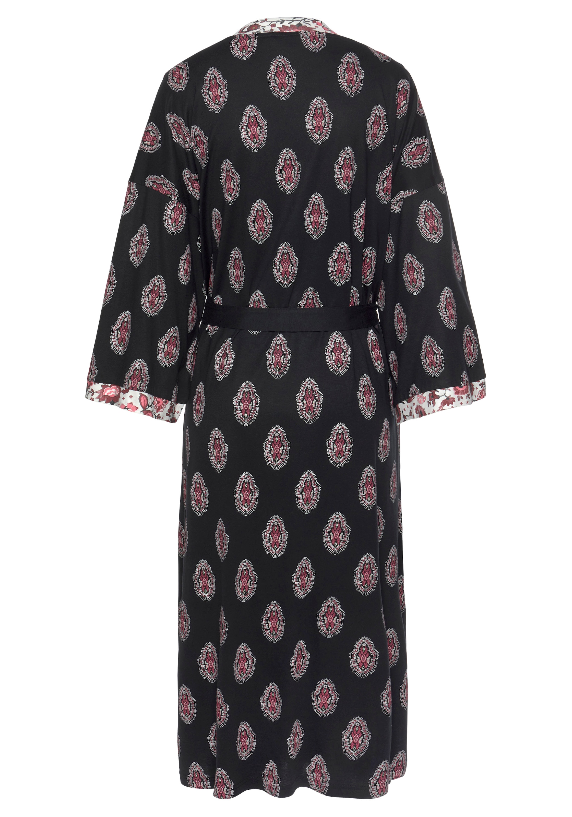 s.Oliver Банный халат длинный в Черный: сзади