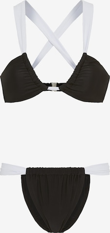 LSCN by LASCANATrokutasti Bikini - crna boja: prednji dio