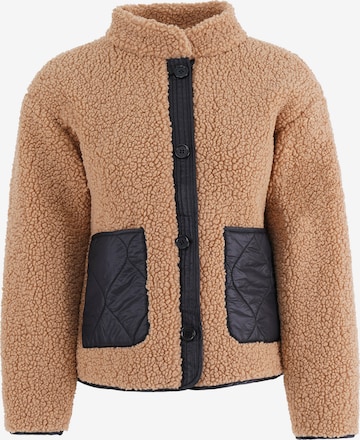 Veste en polaire FRESHLIONS en beige : devant